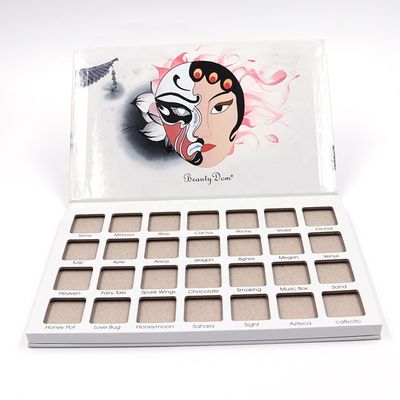 quality  Wholesale 28 Colors Private Label Waterproof Eyeshadow Palette Cardboard Empty Makeup Eyeshadow Palette Packaging Case factory