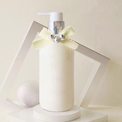 PET 350ml Facial Cleansing Body Wash Shampoo Lotion Pump Bottle Plastic Cosmetic Liquid Base Packaging Bottle