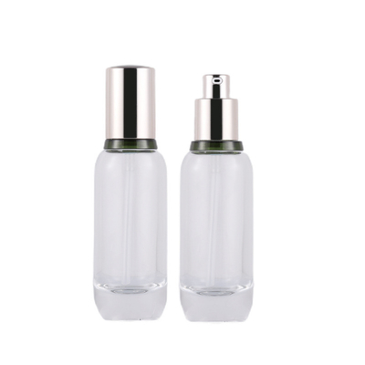 30ml Cosmetic Liquid Essence Bottle Lotion Pump Bottle Glass Cosmetic Press Bottle