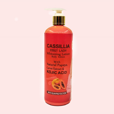 Cassliila Carrot Brightening Boby Lotion Whitening Skin Lightening Perfume Body Lotion Bottle Pink Private Label