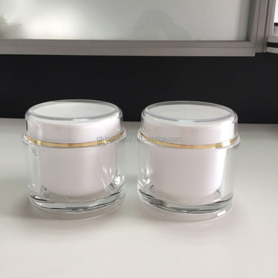 Round jar/200ml clear acrylic face cream jar/100ml 200ml body 100g 200g large size cream skin care scrub cosmetic jar