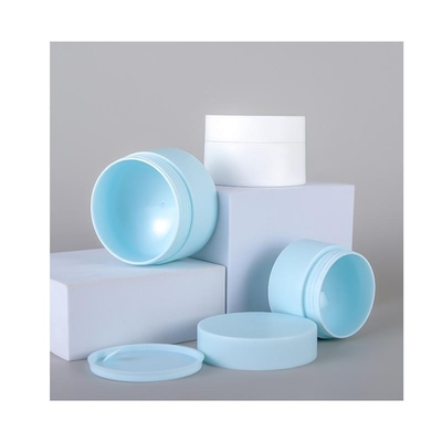 Hot Selling Empty Cosmetic 5g 15g 20g 30g 50g PETG Face Cream Plastic Frosted Jar With Color Lids