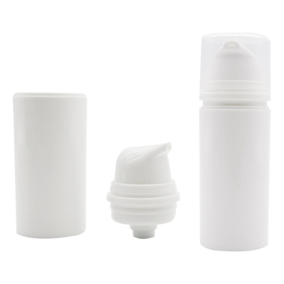 White 50Ml Lotion Pump Bottle Personal Care Bottle Pet Cosmetic Airless Plastic Airless Bottle White Airless
