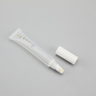 Medicine Empty Cosmetic Plastic Tube 0.52oz Lip Gloss Soft Tube With Brush Applicator