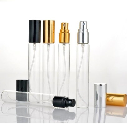 10ml 15ml Eco-friendly Recyclable Atomizer Clear Glass Bottle Spray Refillable Empty Perfume Bottle With Aluminum Sprayer