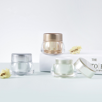 7g Acylic Double Container Cream Cosmetic Packaging Box Sample Jar Face Cream Skin Care Plastic Jar Creams
