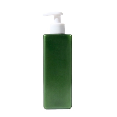Square 300ml 500ml 10oz 17oz Empty PET Plastic Cosmetic Bottle For Shampoo Lotion Cosmetic Packaging
