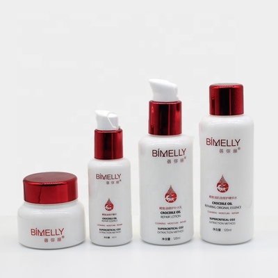 Cosmetic Viable Organ Packaging Opal Glass Bottles and Jars 50g, 40ml 100ml 120ml, 200ml Cosmetic Eco Friendly