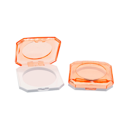 Recyclable Custom Plastic Cosmetic Powder Packing Square Empty Face Press Box Compact Loose Powder Case
